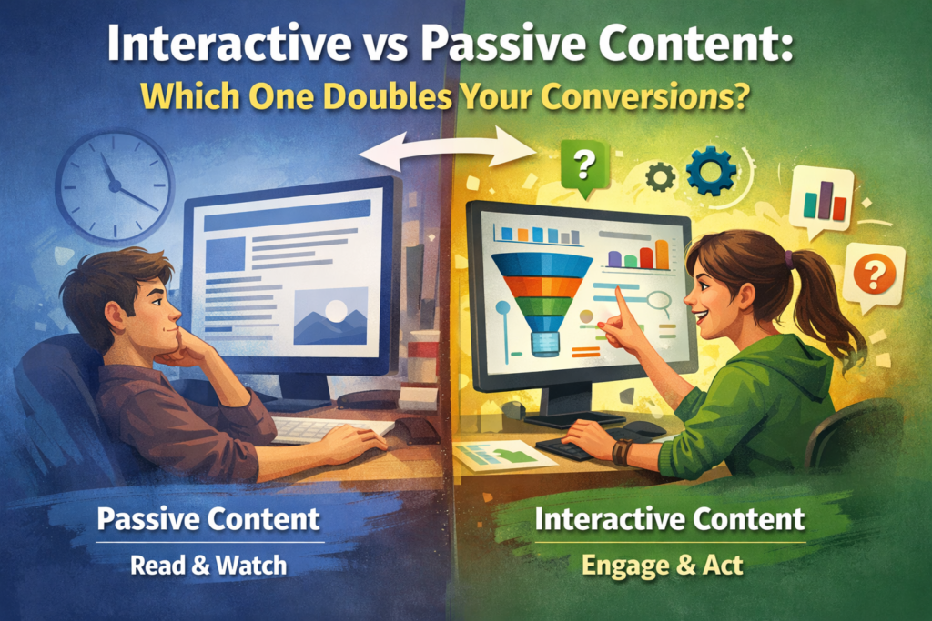 Interactive vs Passive Content: Why Interactive Doubles Conversions